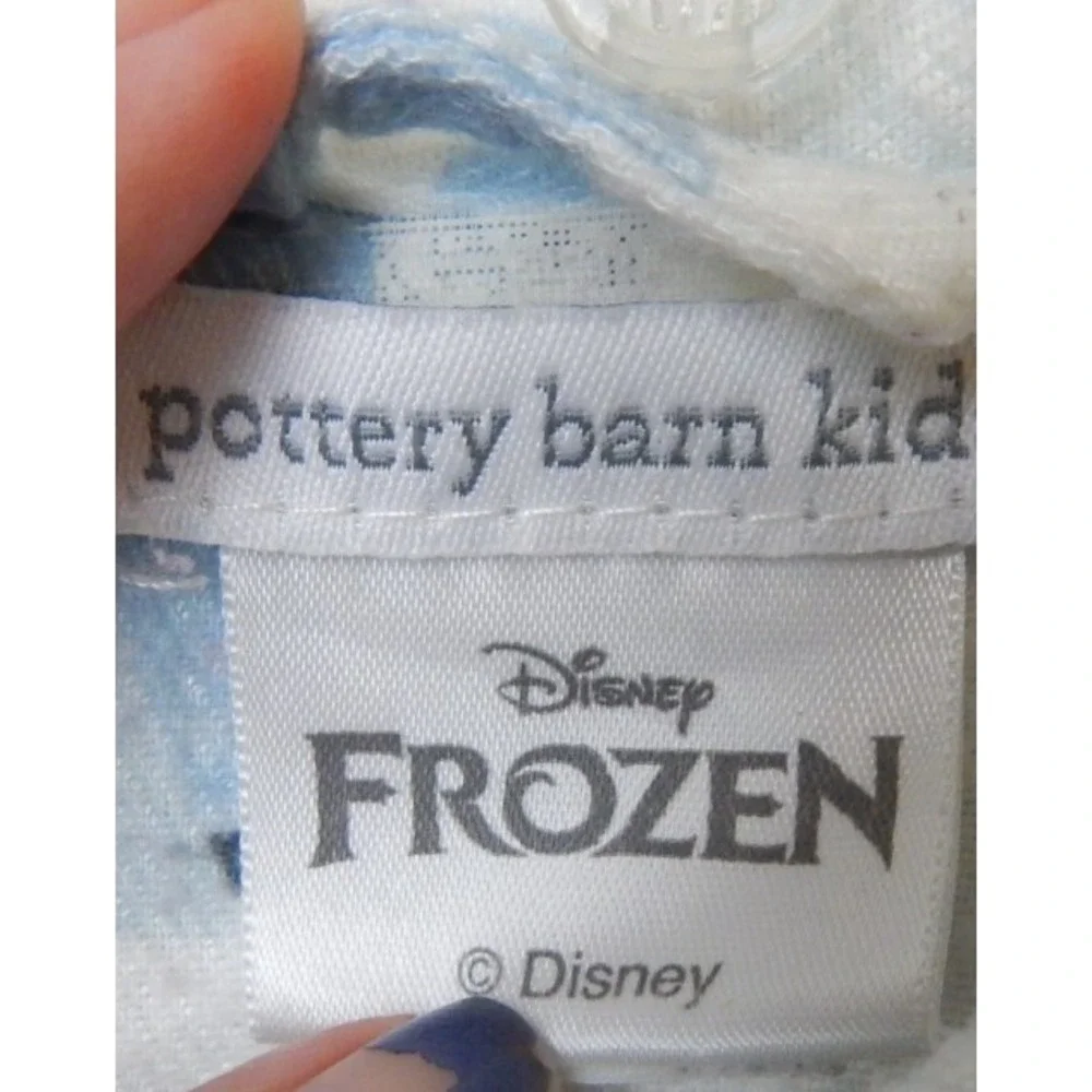 Pottery Barn Kids Disney Frozen Nightgown Flannel Long Sleeve Anna Elsa